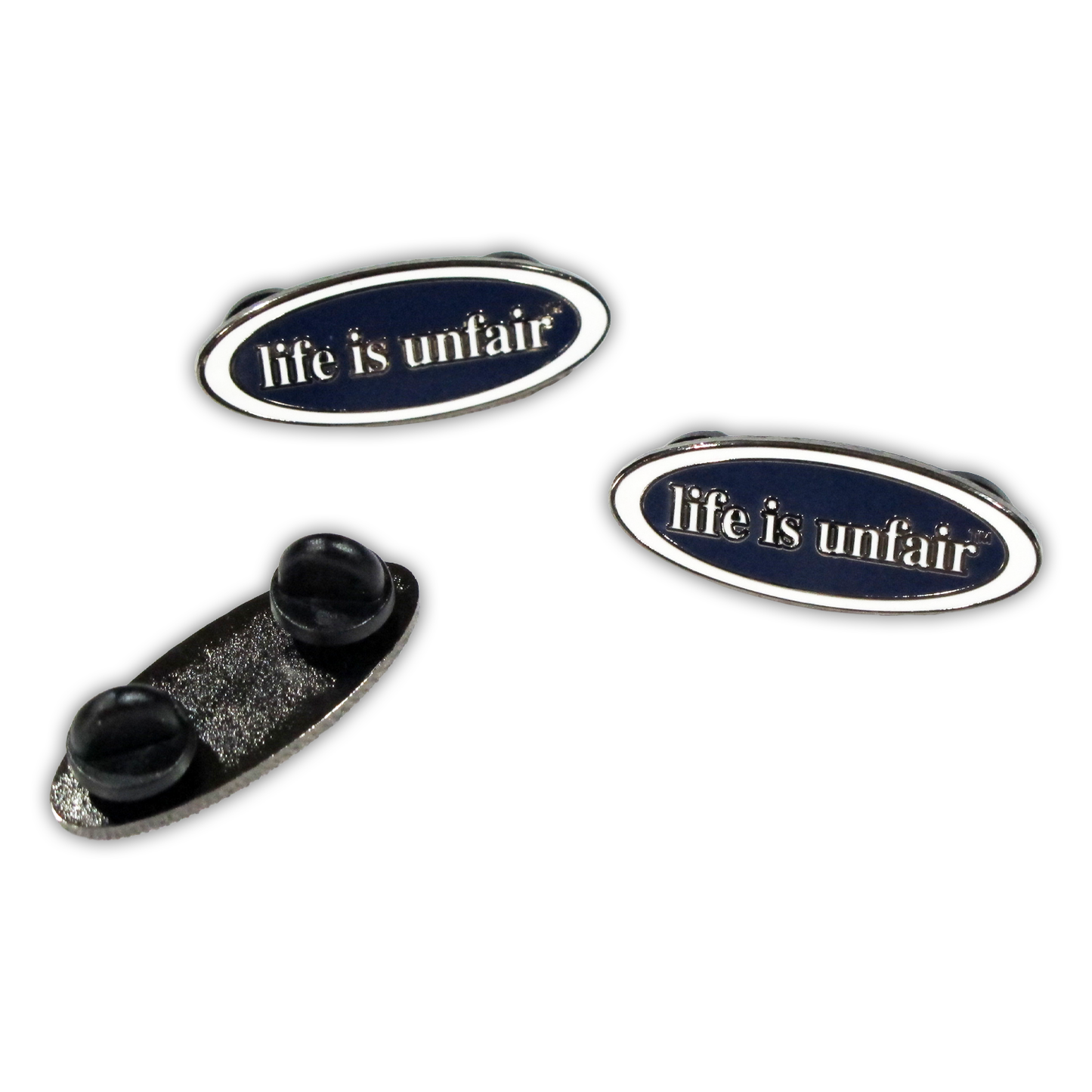 Oval Times Logo Enamel Pin