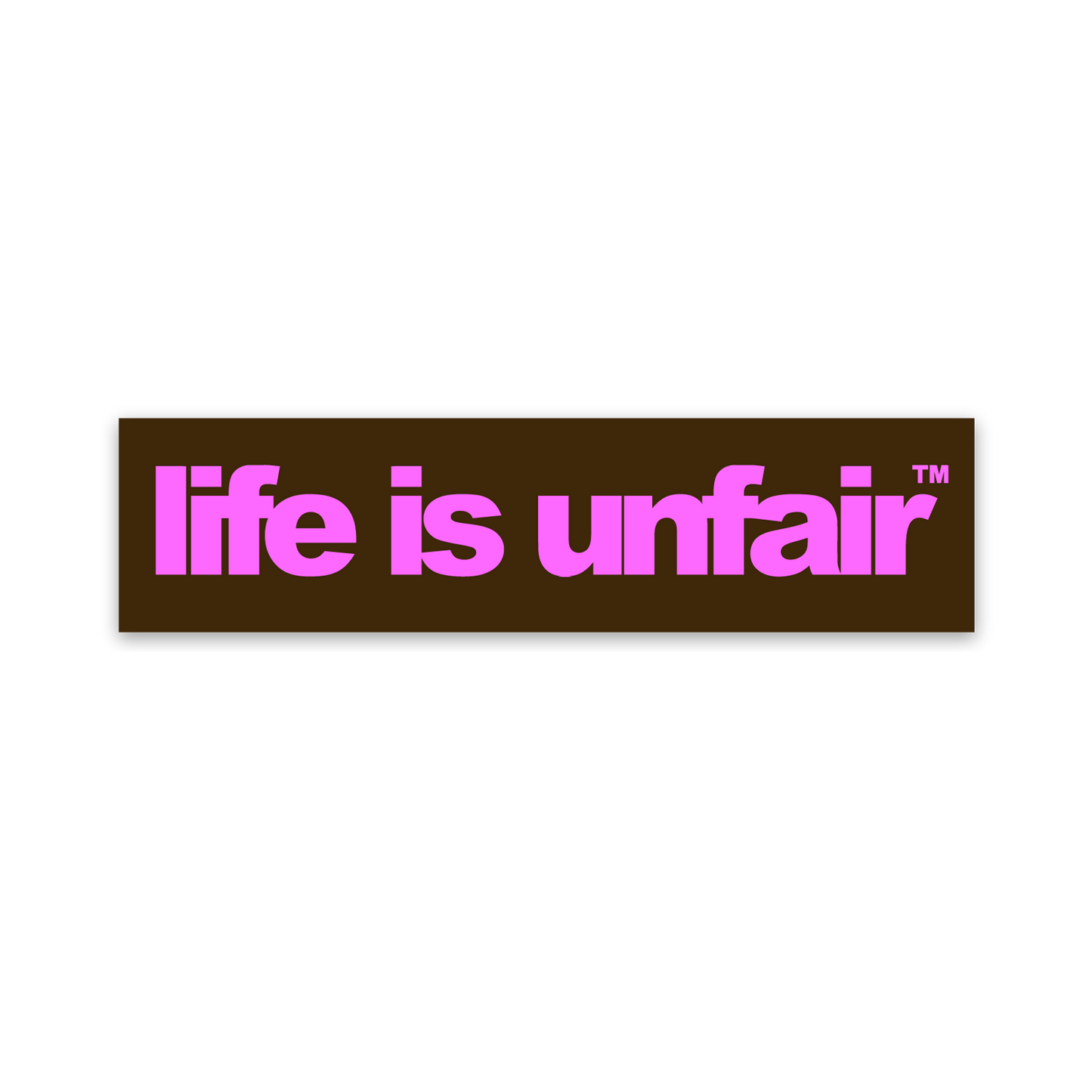 Arial Logo Sticker (Brown/Pink)