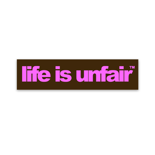 Arial Logo Sticker (Brown/Pink)