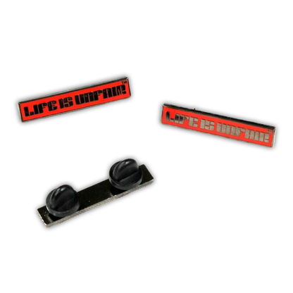 Blox Logo Enamel Pin (Red/Black)