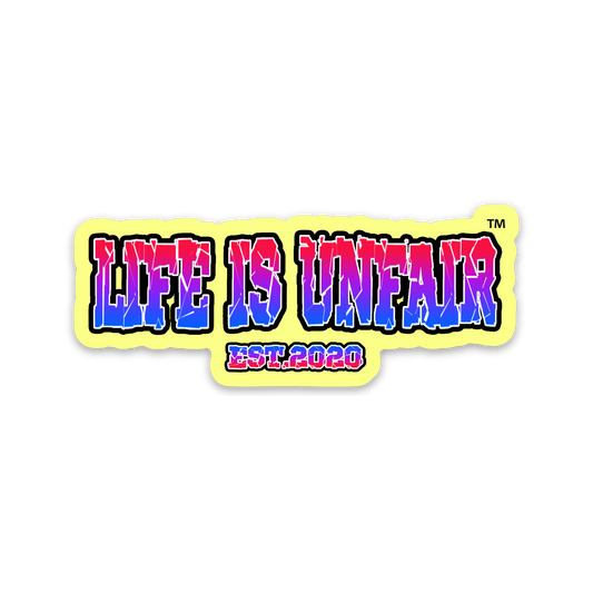 Crushed Logo Sticker (Yellow)