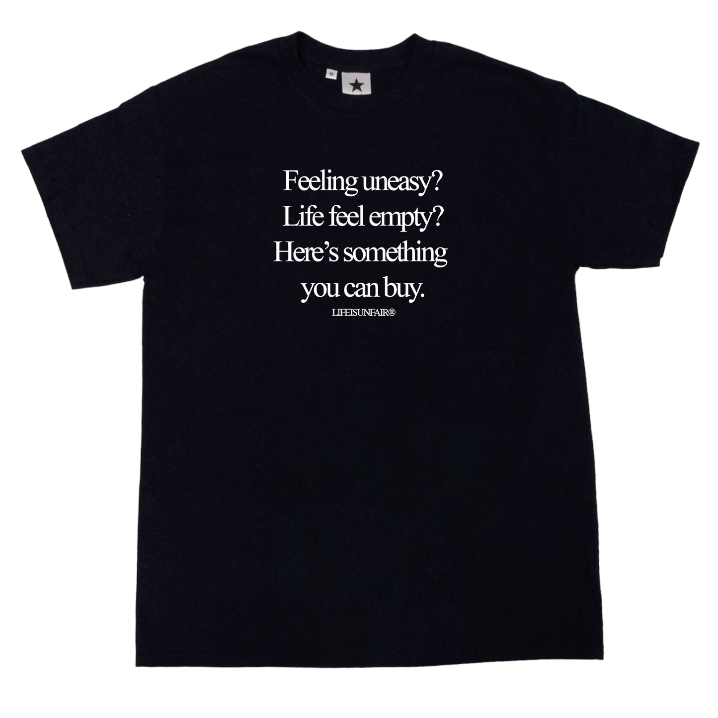 Feeling Uneasy Tee (Black)
