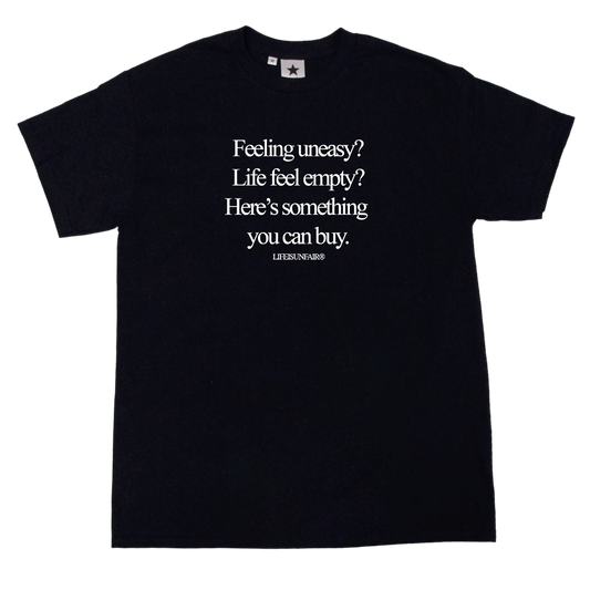 Feeling Uneasy Tee (Black)
