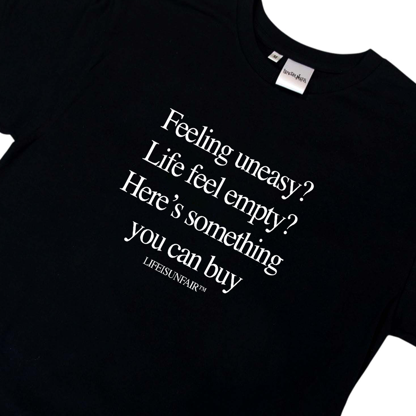 Feeling Uneasy Tee (Black)