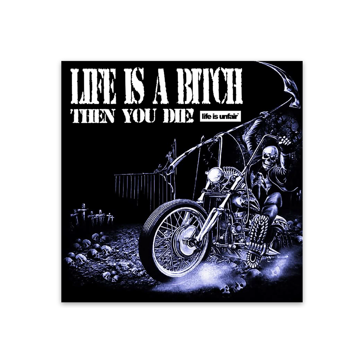 Badass Life Is A Bitch Sticker