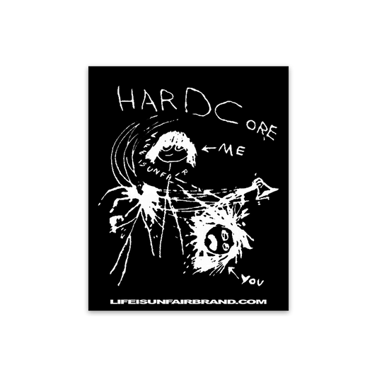 Hardcore Sticker (Black)