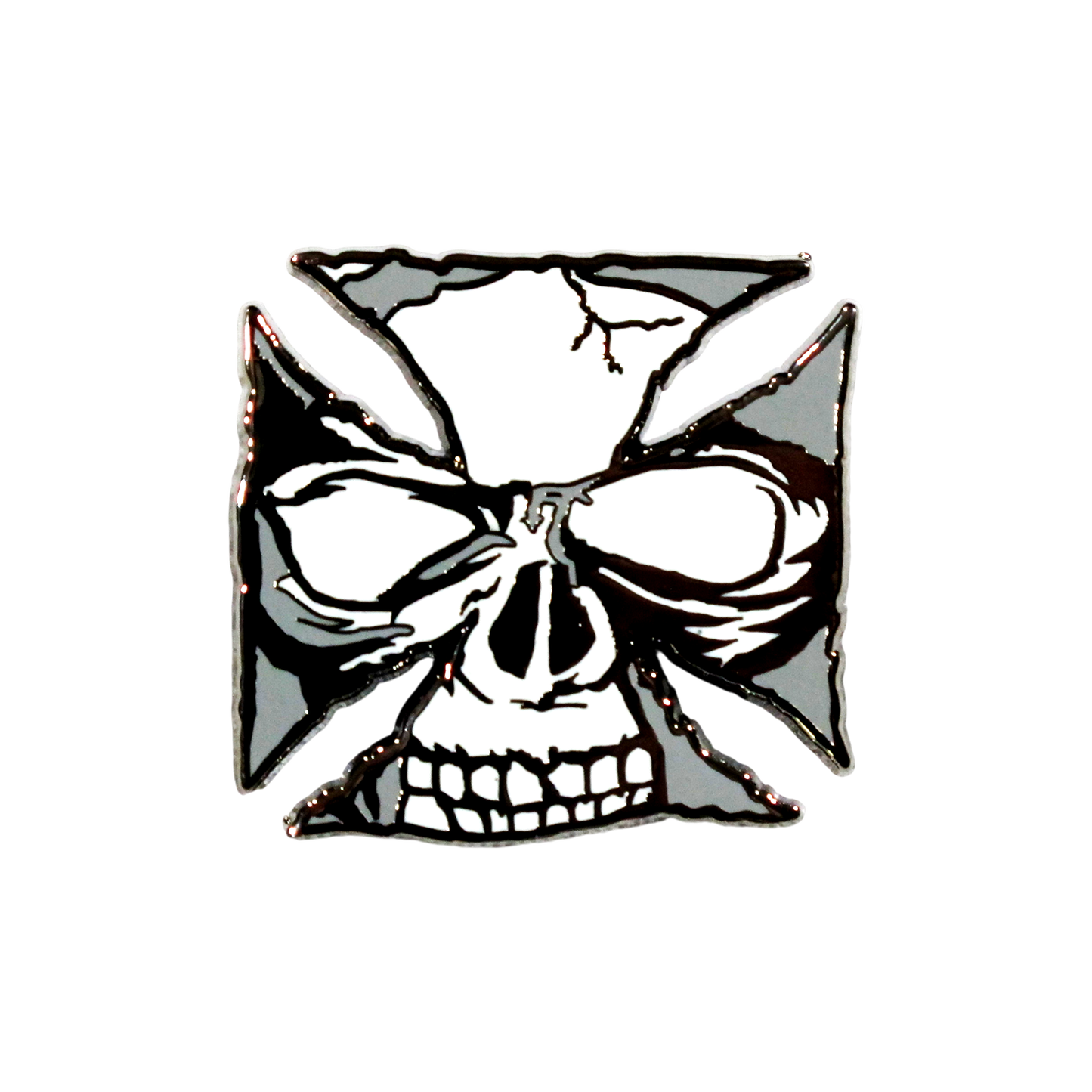 Hollowed Skull Enamel Pin