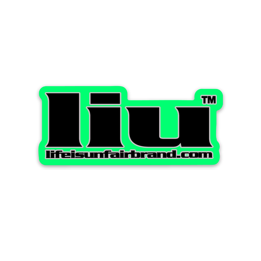 LIU Logo Sticker (Green/Black)