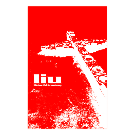 Speaker Cross Poster (Red/White)
