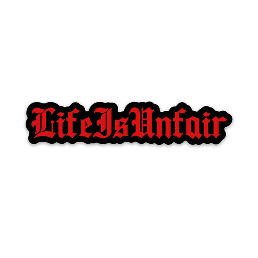 Old E Sticker (Black/Red)