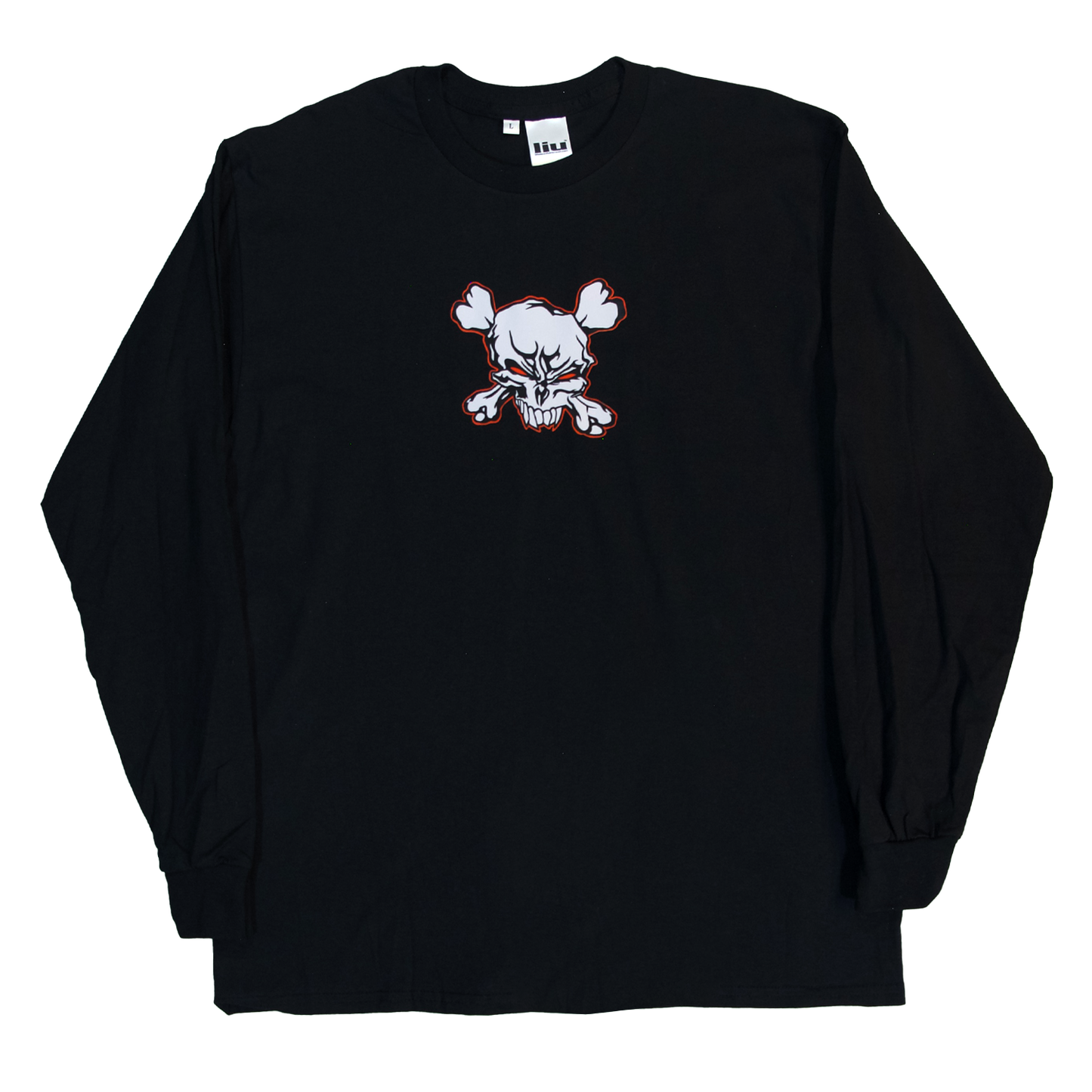 Skull Longsleeve Tee (Black)