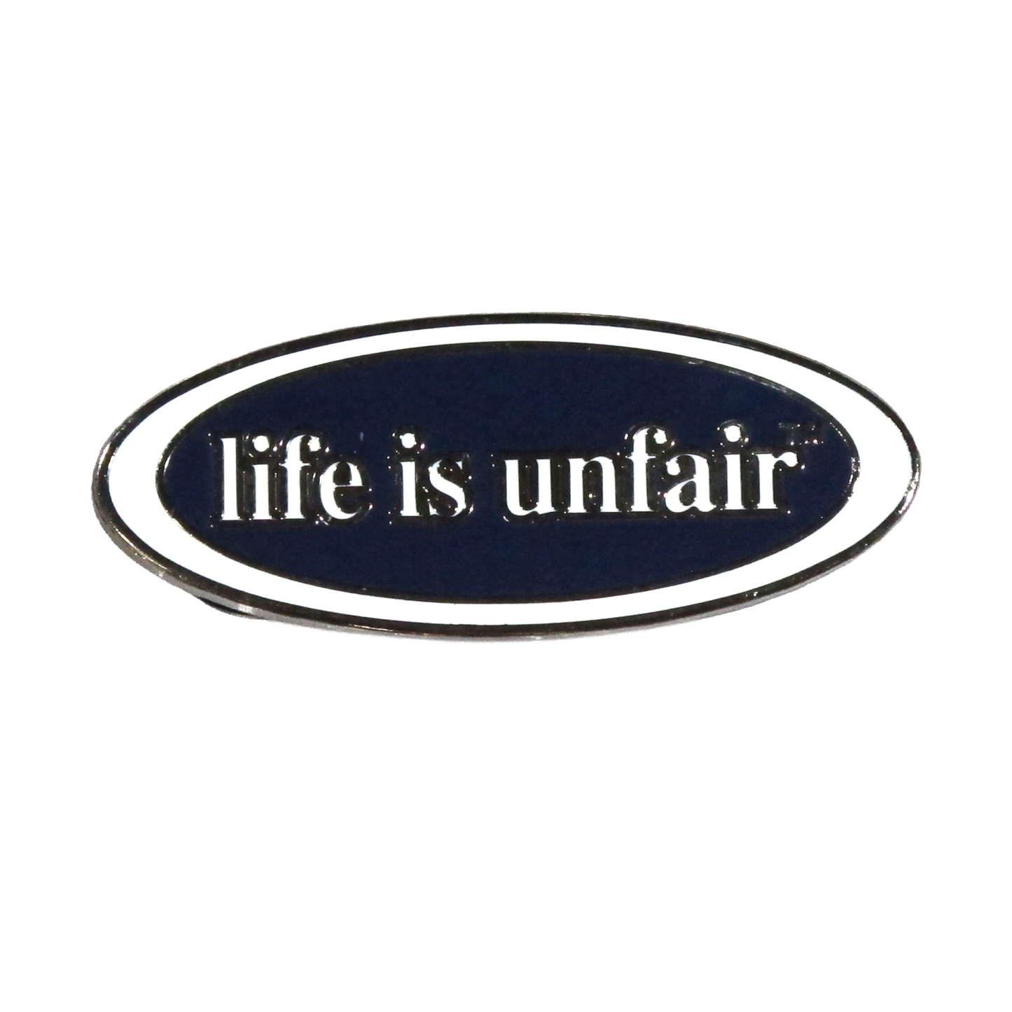 Oval Times Logo Enamel Pin