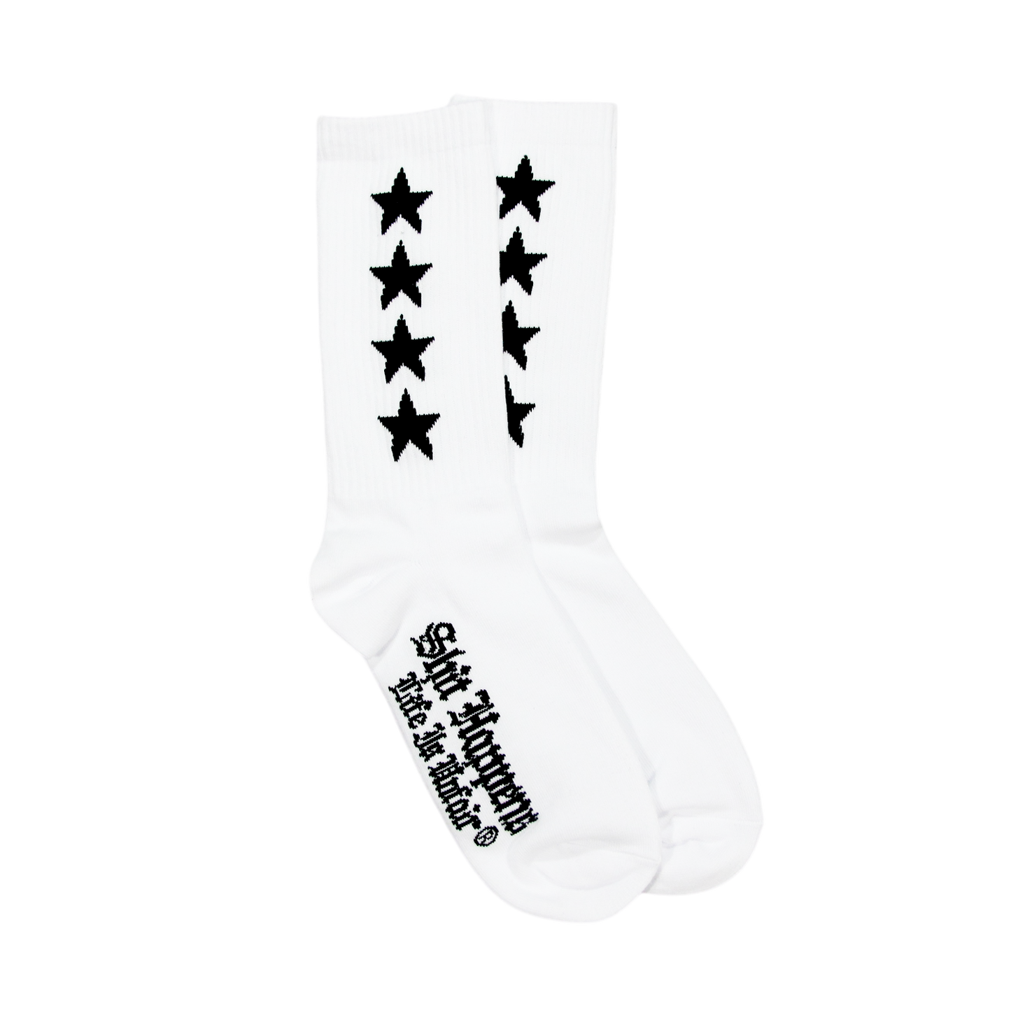 4 Star Socks (White/Black)